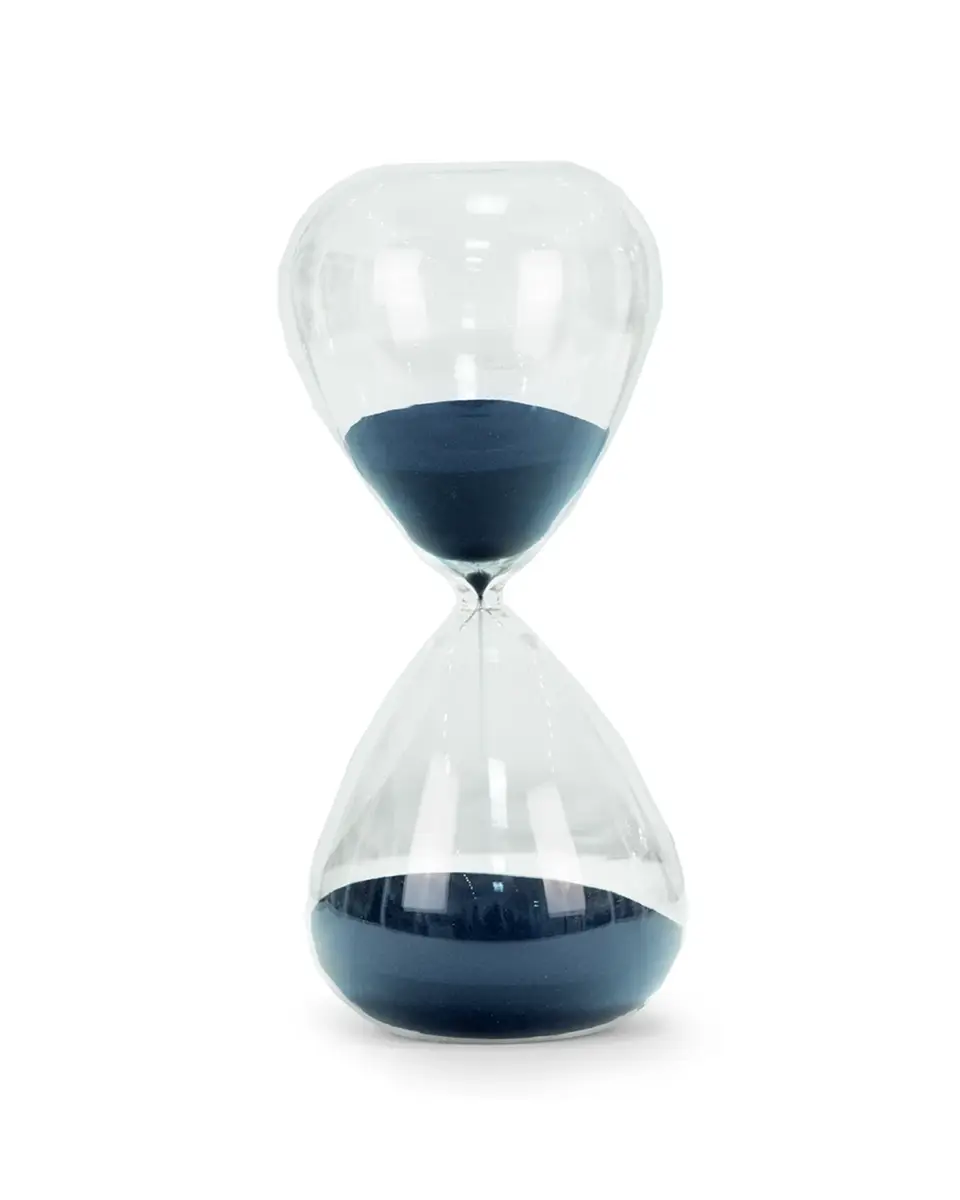 Bey-Berk Hand-Blown Crystal Sand Timer Hourglass (90 minute) | Thumbnail 2