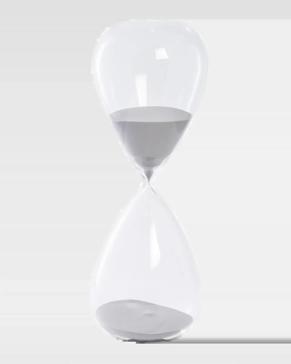 Bey-Berk Hand-Blown Crystal Sand Timer Hourglass (90 minute) | Thumbnail 2