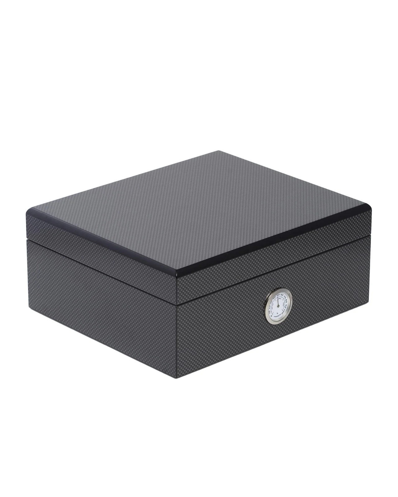 Bey-Berk Carbon Fiber Cigar Humidor & Accessories Set