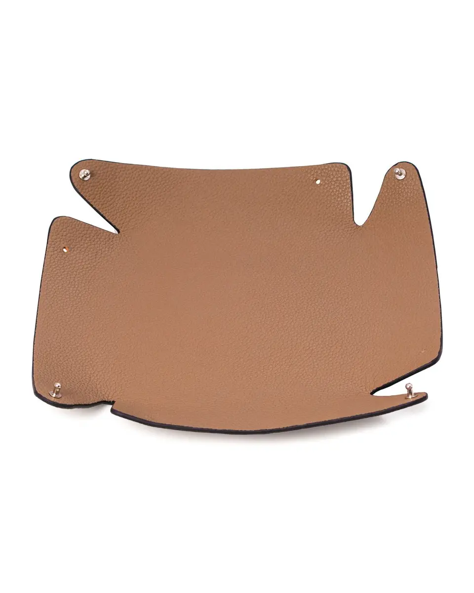 Bey-Berk Men's Round Leather Valet Tray | Thumbnail 3