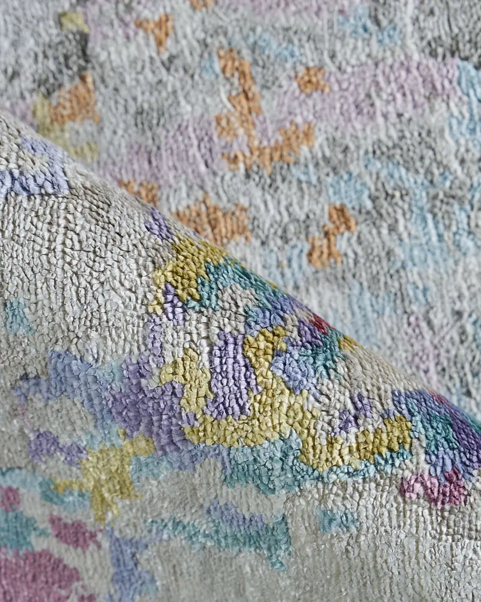 Exquisite Rugs Floor Art Hand-Knotted Ivory Multi Rug | Thumbnail 4 Exquisite Rugs Floor Art Hand-Knotted Ivory Multi Rug | Thumbnail 4