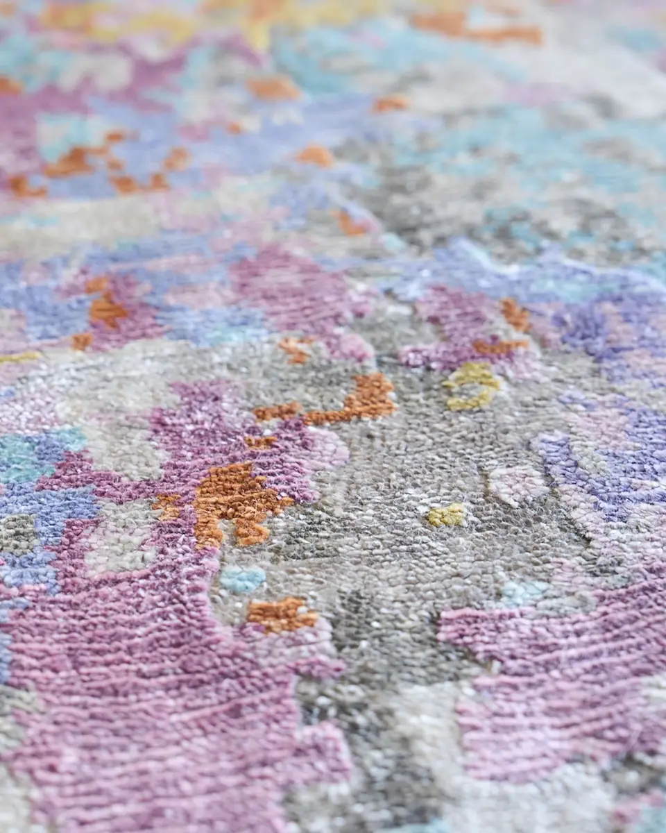 Exquisite Rugs Floor Art Hand-Knotted Ivory Multi Rug | Thumbnail 5 Exquisite Rugs Floor Art Hand-Knotted Ivory Multi Rug | Thumbnail 5