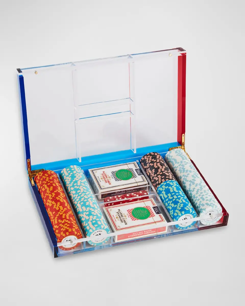 Bey-Berk Dylan Acrylic Poker Set | Thumbnail 2