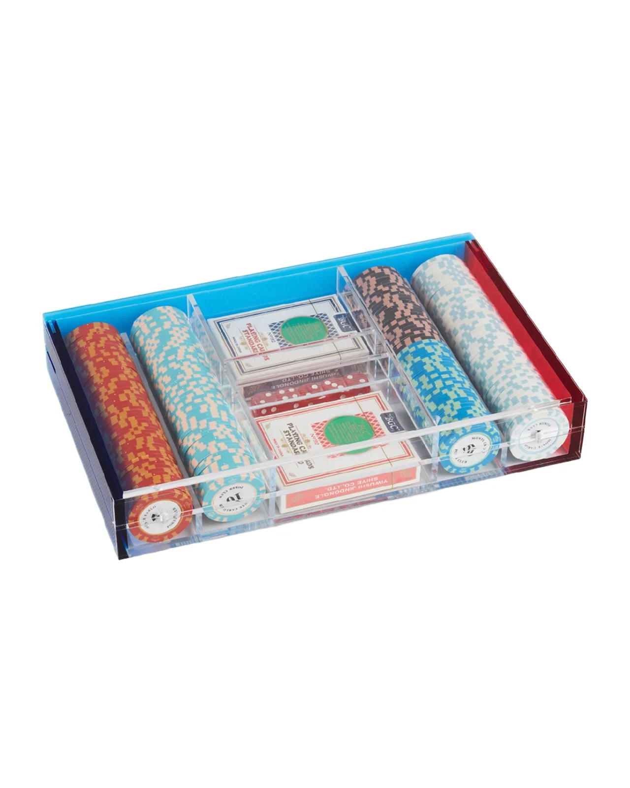 Bey-Berk Dylan Acrylic Poker Set