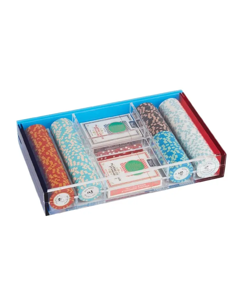 Bey-Berk Dylan Acrylic Poker Set | Image 1 Bey-Berk Dylan Acrylic Poker Set | Image 1