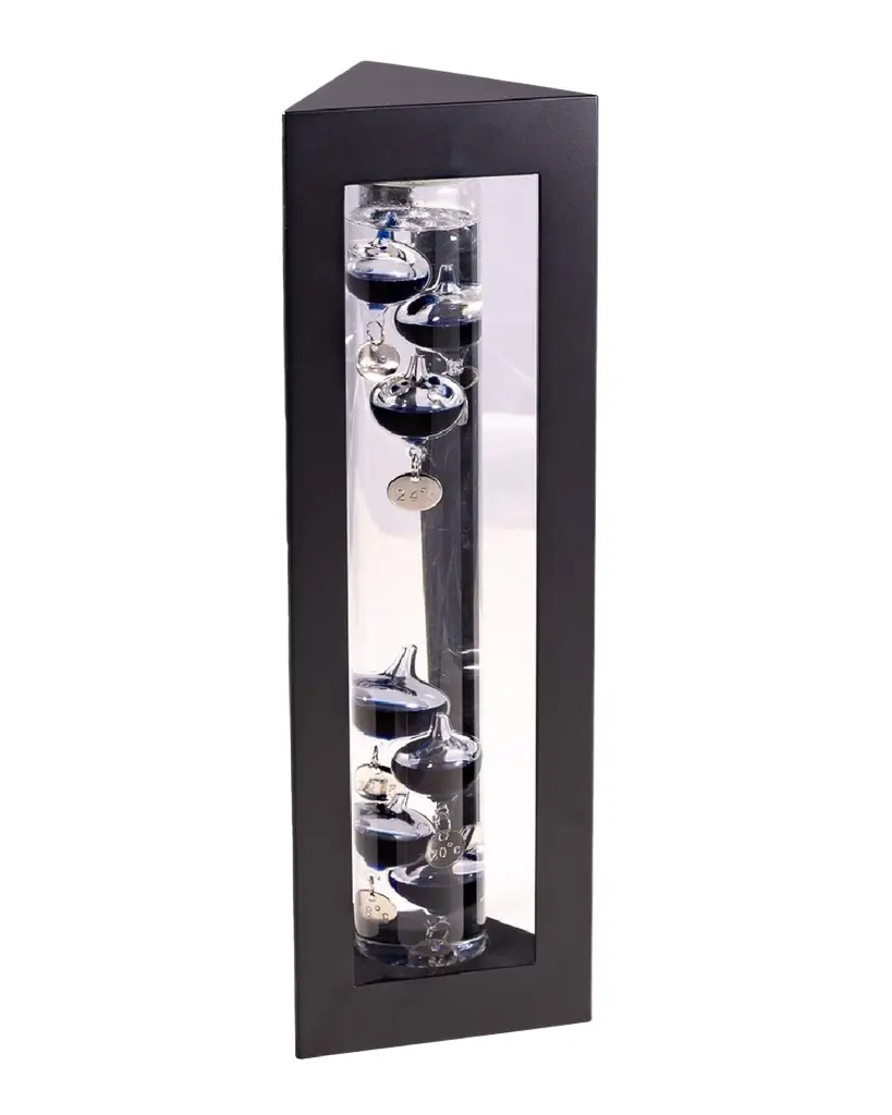 Bey-Berk Galileo Thermometer with Black Weights, 13"L | Image 1 Bey-Berk Galileo Thermometer with Black Weights, 13"L | Image 1