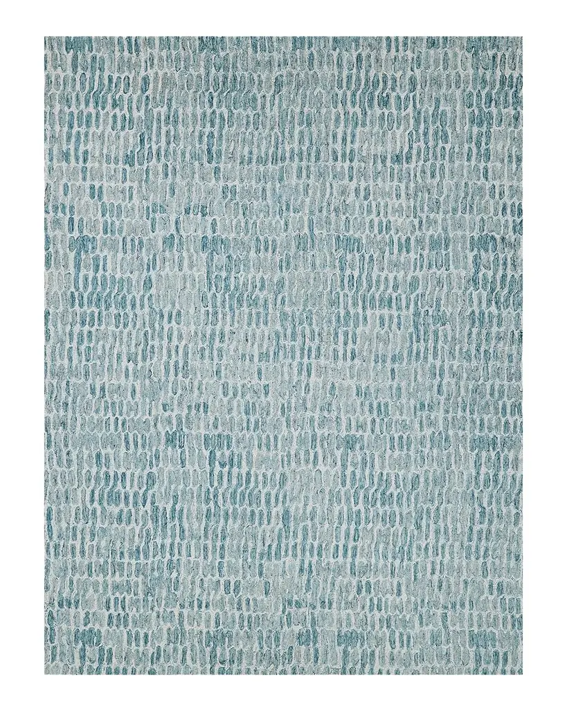 Exquisite Rugs Ink Blot Hand-Tufted Turquoise Rug | Image 1 Exquisite Rugs Ink Blot Hand-Tufted Turquoise Rug | Image 1