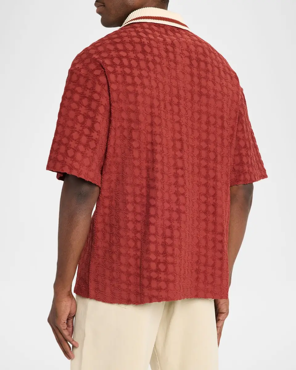 Amiri Men's MA Chateau Toweling Short-Sleeve Shirt | Thumbnail 3 Amiri Men's MA Chateau Toweling Short-Sleeve Shirt | Thumbnail 3