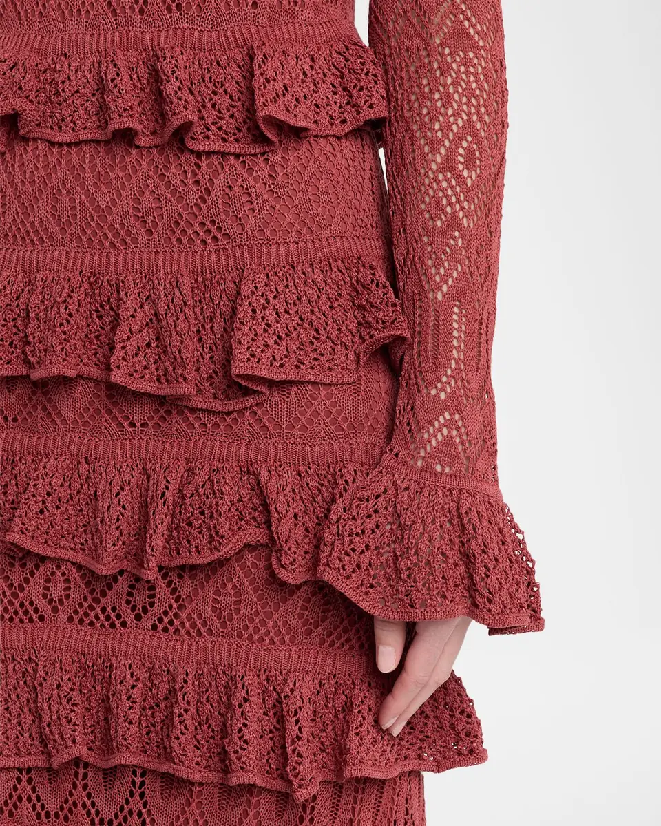 Zimmermann Wanderlust Lace Frill Midi Dress | Thumbnail 5 Zimmermann Wanderlust Lace Frill Midi Dress | Thumbnail 5