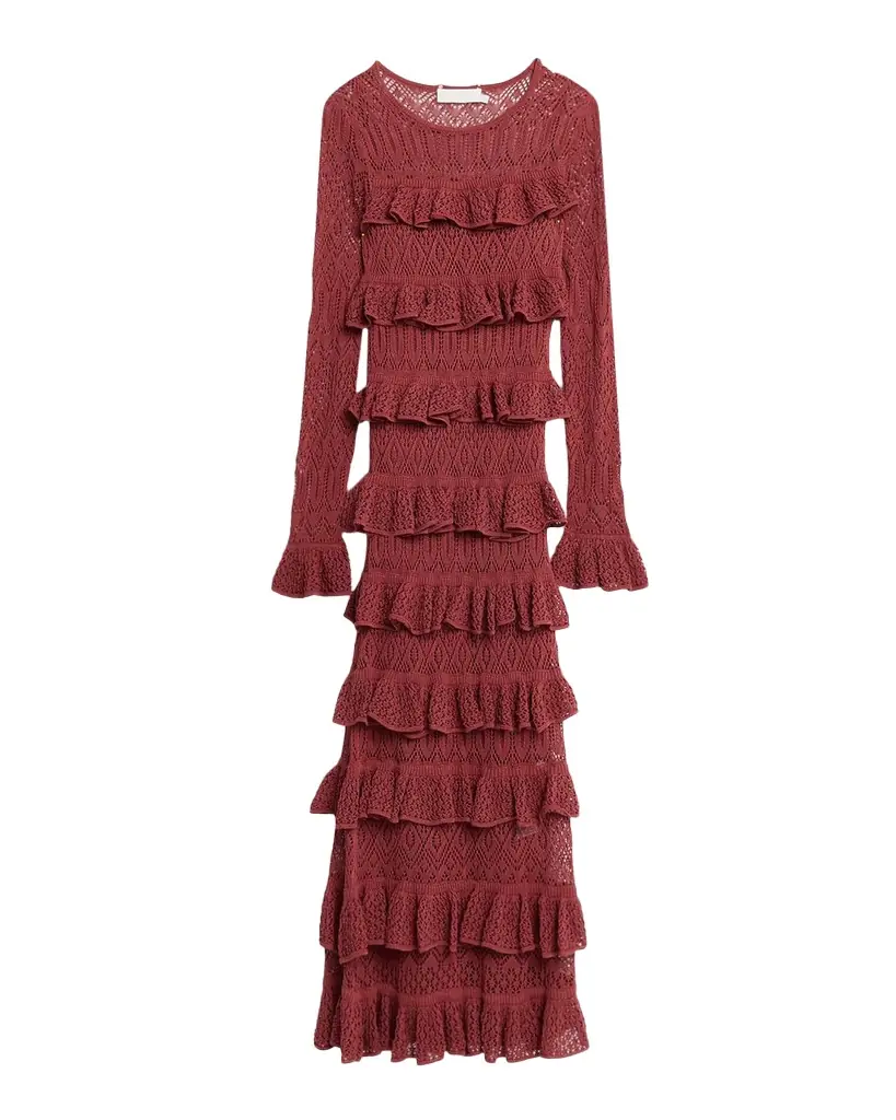 Wanderlust Lace Frill Midi Dress Wanderlust Lace Frill Midi Dress