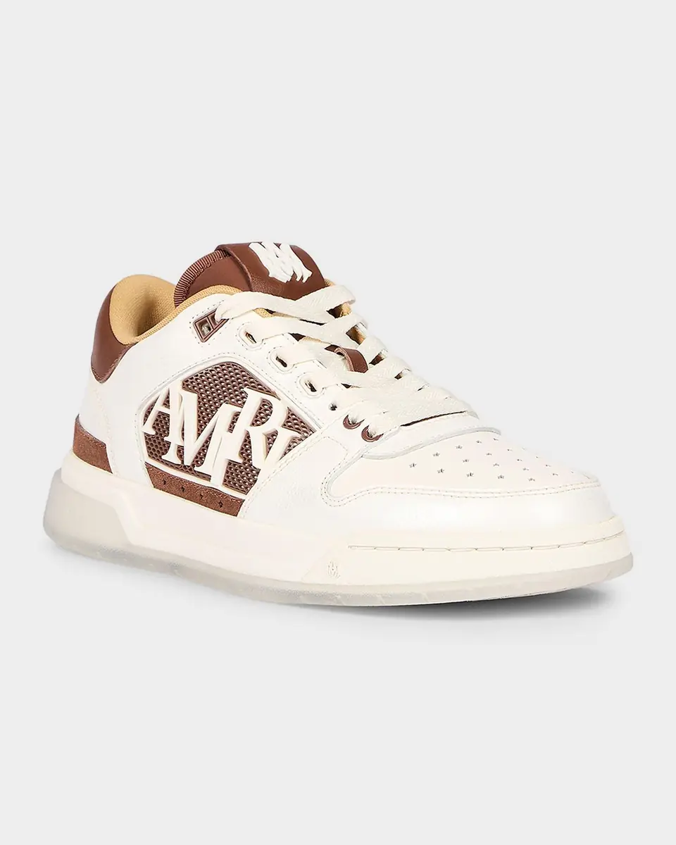 Amiri Men's Pebbled Leather Classic Low-Top Sneakers | Thumbnail 3 Amiri Men's Pebbled Leather Classic Low-Top Sneakers | Thumbnail 3