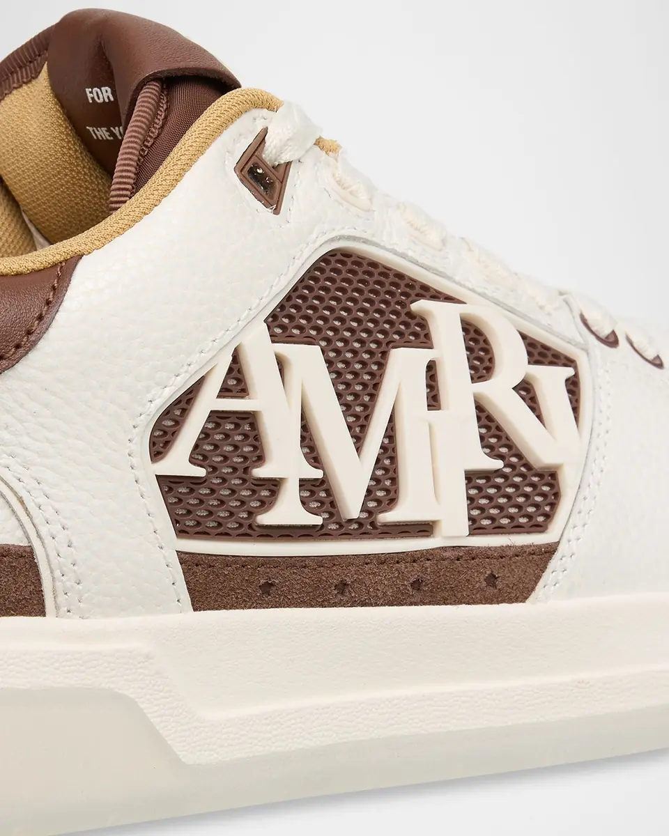 Amiri Men's Pebbled Leather Classic Low-Top Sneakers | Thumbnail 4 Amiri Men's Pebbled Leather Classic Low-Top Sneakers | Thumbnail 4