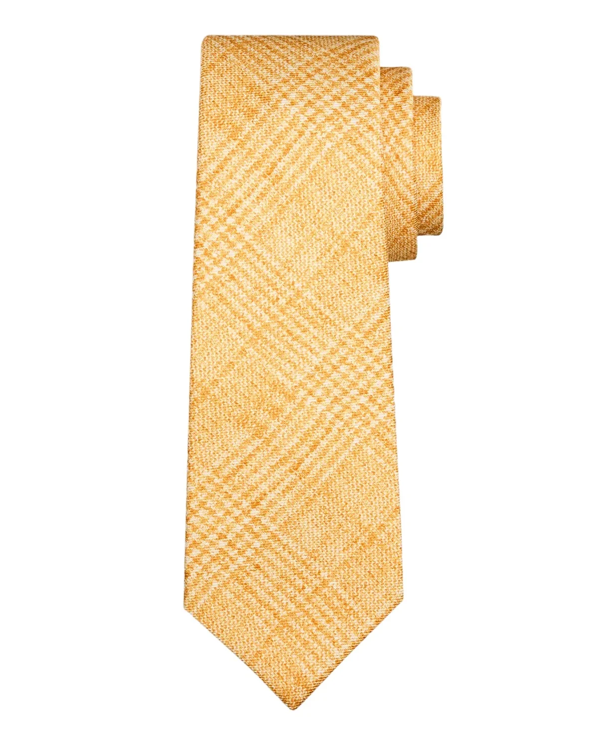 Kiton Men's Glen Plaid Silk 7-Fold Tie