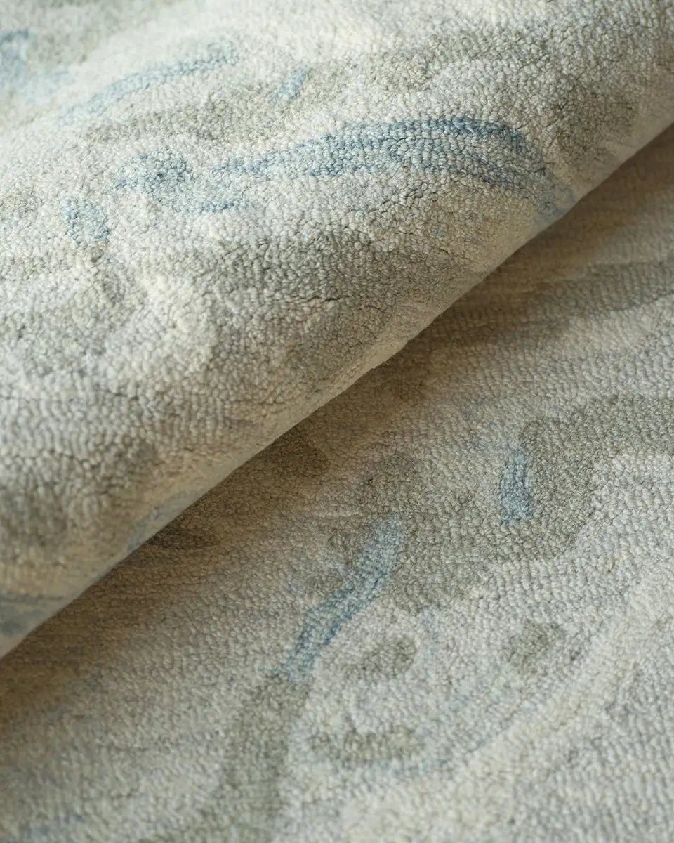 Exquisite Rugs Cortero Hand-Tufted Light Blue & Ivory Rug | Thumbnail 3