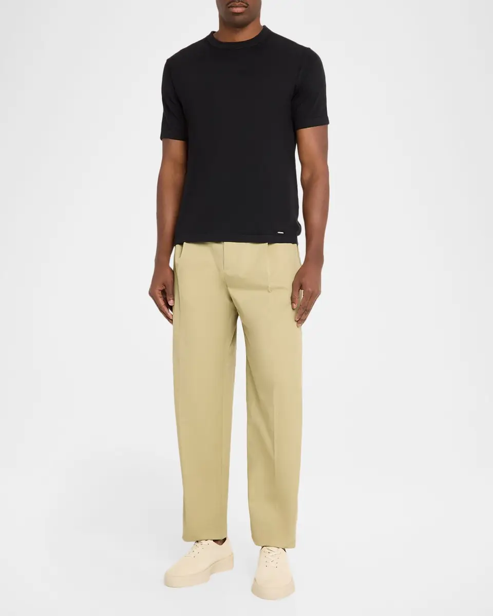 Simkhai Men's Duke Silk and Cotton Crewneck T-Shirt | Thumbnail 2 Simkhai Men's Duke Silk and Cotton Crewneck T-Shirt | Thumbnail 2