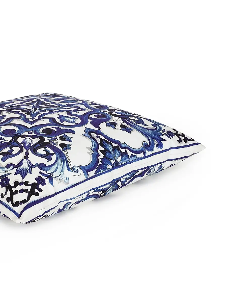 Dolce & Gabbana Blue Mediterraneo Canvas Cushion | Thumbnail 5
