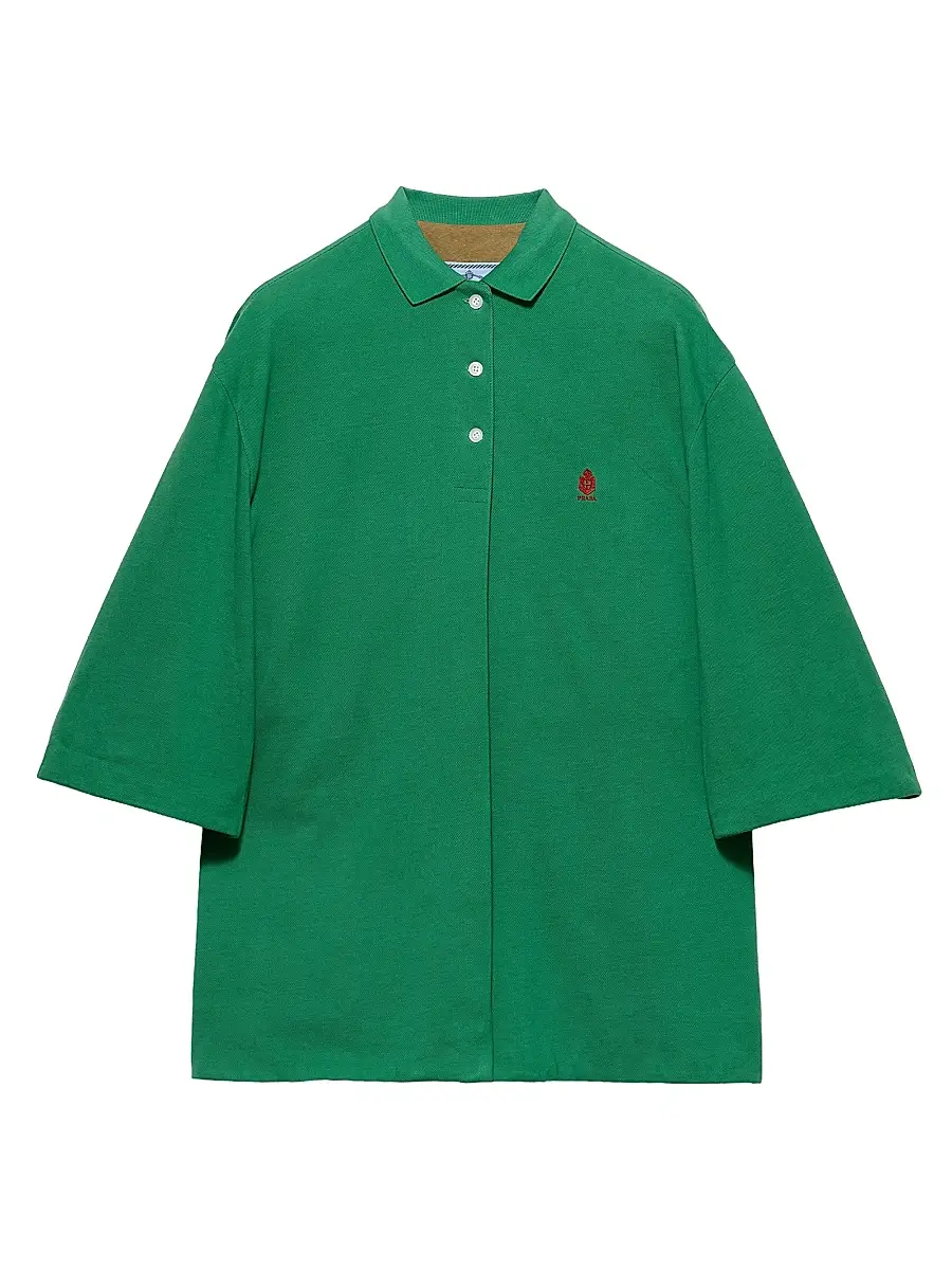 Women's Old Piqué Blouson Jacket - Green