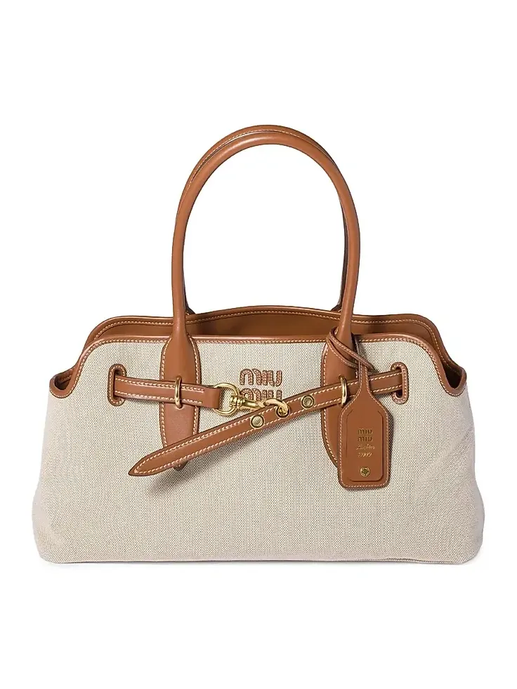 Women's Aventure Canvas and Leather Shoulder Bag Women's Aventure Canvas and Leather Shoulder Bag