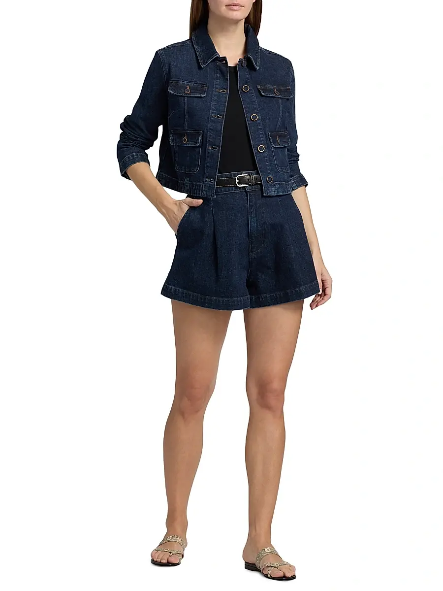 PAIGE Women's Lydia Utility Denim Jacket | Thumbnail 2 PAIGE Women's Lydia Utility Denim Jacket | Thumbnail 2
