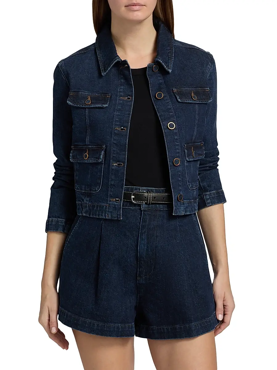 PAIGE Women's Lydia Utility Denim Jacket | Thumbnail 3 PAIGE Women's Lydia Utility Denim Jacket | Thumbnail 3