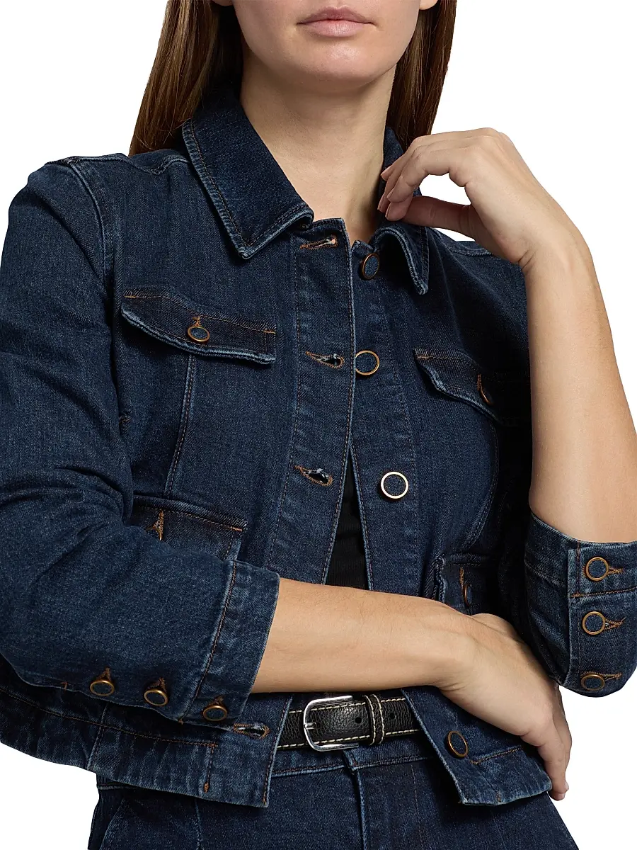 PAIGE Women's Lydia Utility Denim Jacket | Thumbnail 6 PAIGE Women's Lydia Utility Denim Jacket | Thumbnail 6