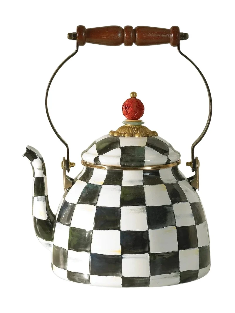MacKenzie-Childs Courtly Check Tea Kettle