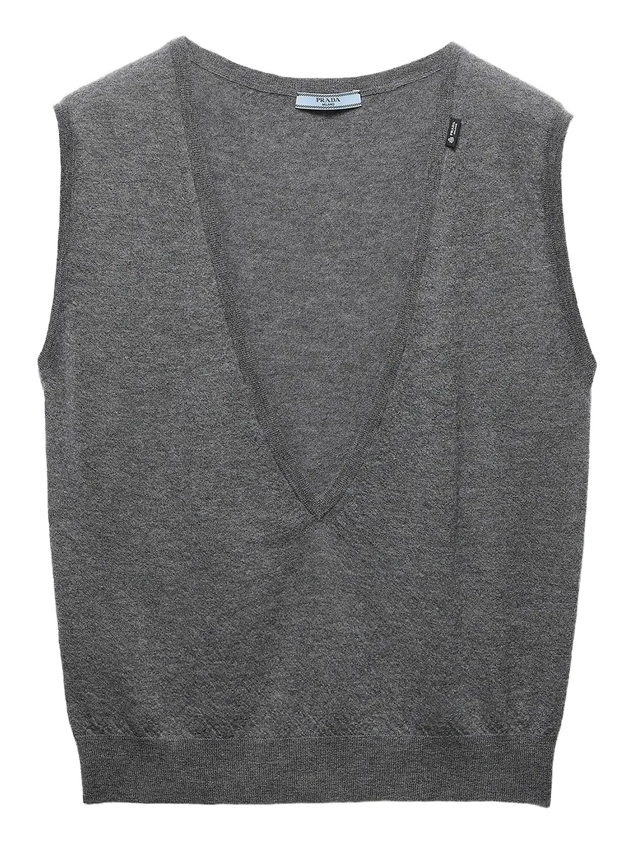 Women's Cashmere V-Neck Vest Sweater Women's Cashmere V-Neck Vest Sweater