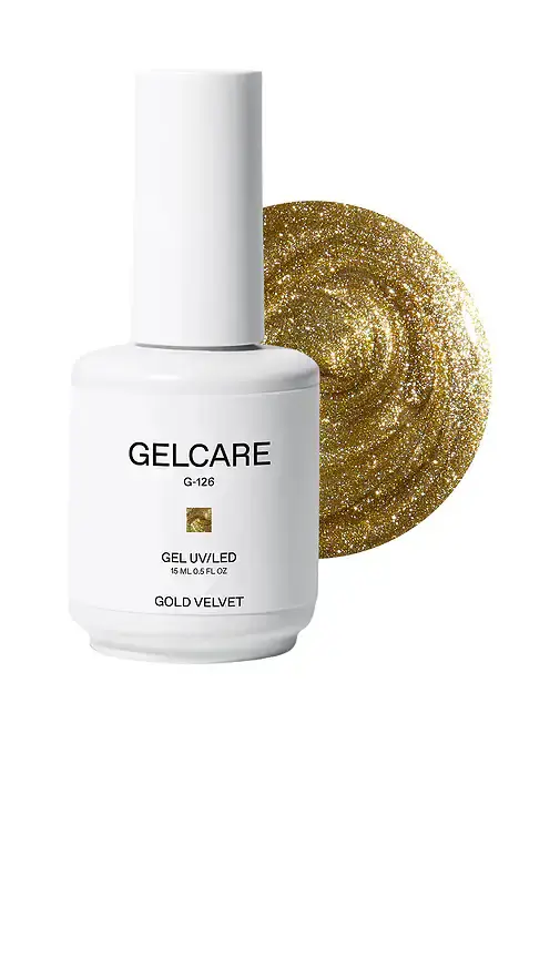 Gelcare Gold Velvet Gel Nail Polish | Image 1 Gelcare Gold Velvet Gel Nail Polish | Image 1