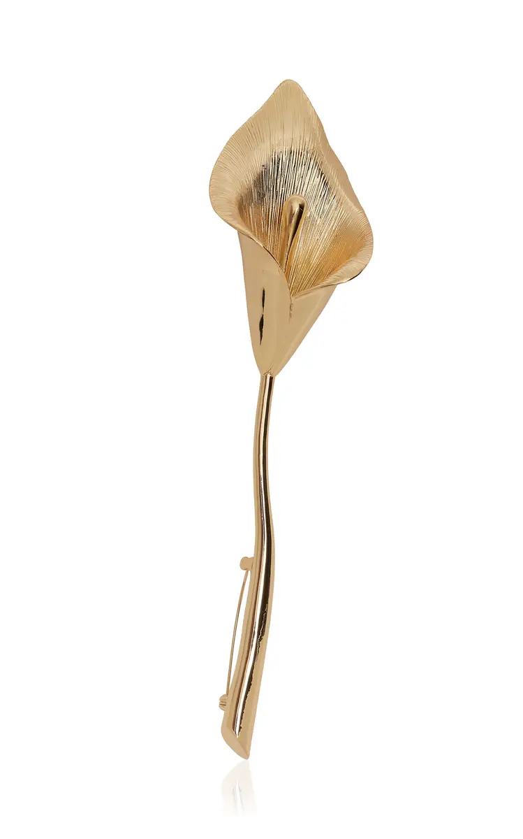 Carolina Herrera Single Calla Lily Brooch