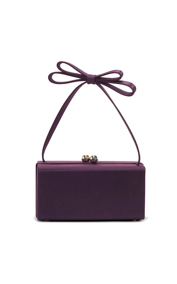 Mimi Bow Satin Top Handle