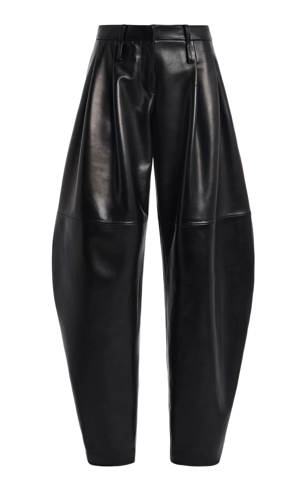 Brandon Maxwell The Dean Leather Balloon-Leg Pants