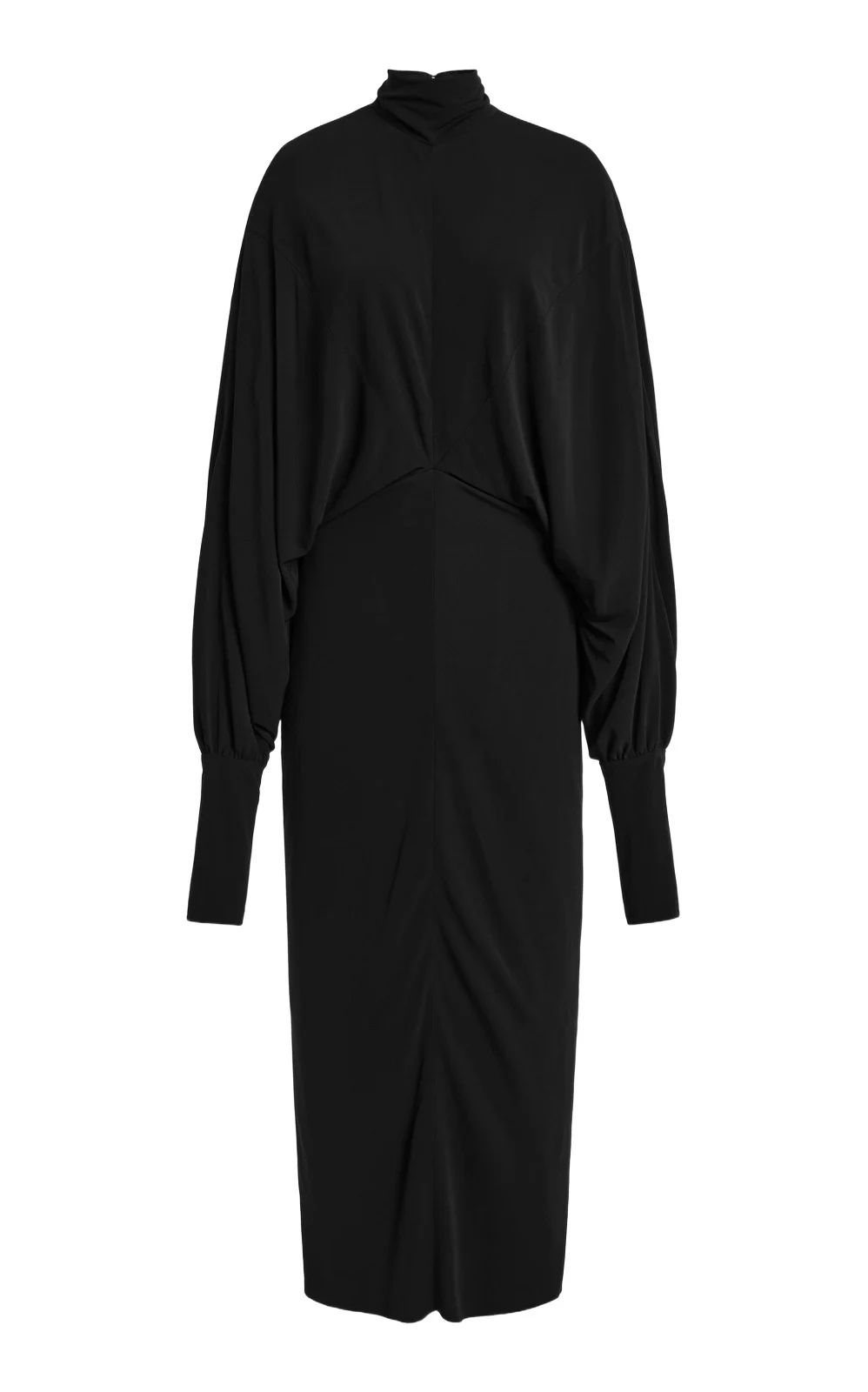 Brandon Maxwell The Helena Dolman-Sleeve Crepe Jersey Midi Dress