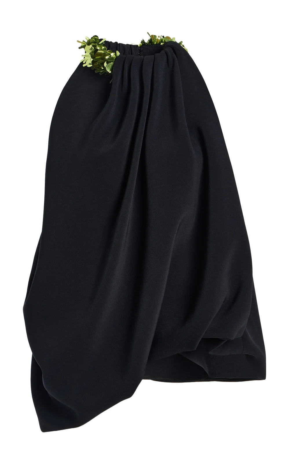 Brandon Maxwell The Haze Embroidered Crepe Top