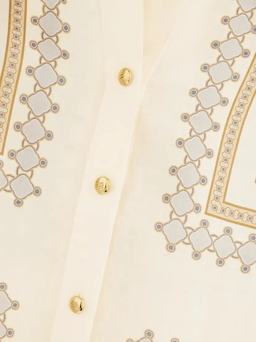 Zimmermann Printed Ramie Shirt | Thumbnail 4