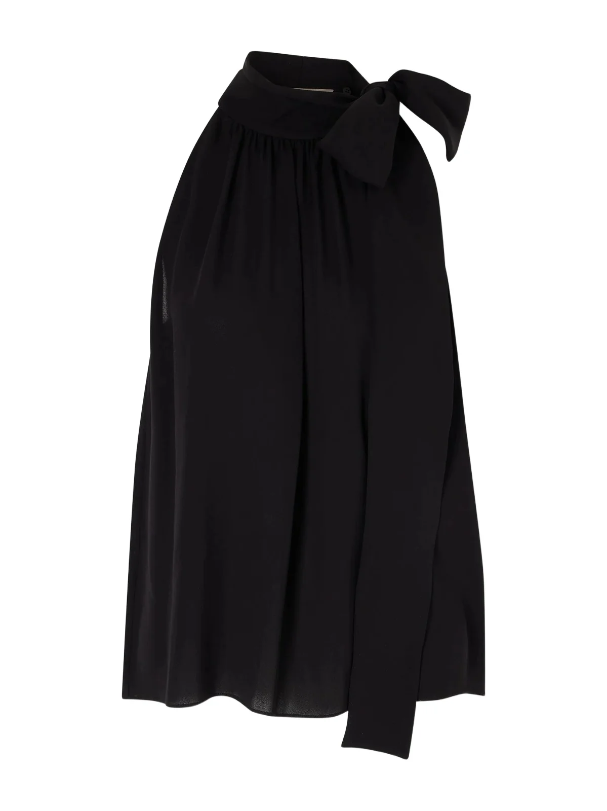 Bow-embellished Silk-georgette Top Bow-embellished Silk-georgette Top