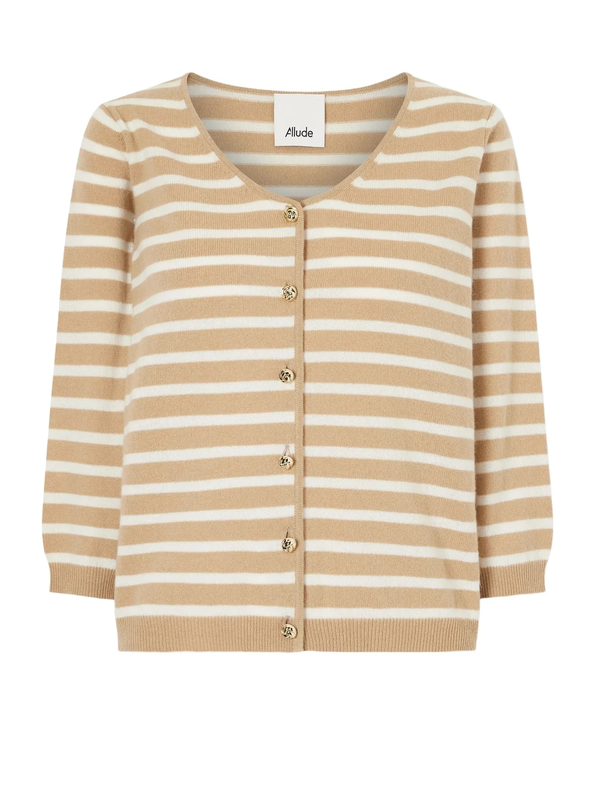 Striped Cashmere Cardigan Striped Cashmere Cardigan
