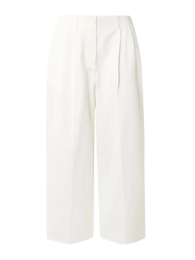 Pleated Cotton-twill Wide-leg Pants Pleated Cotton-twill Wide-leg Pants