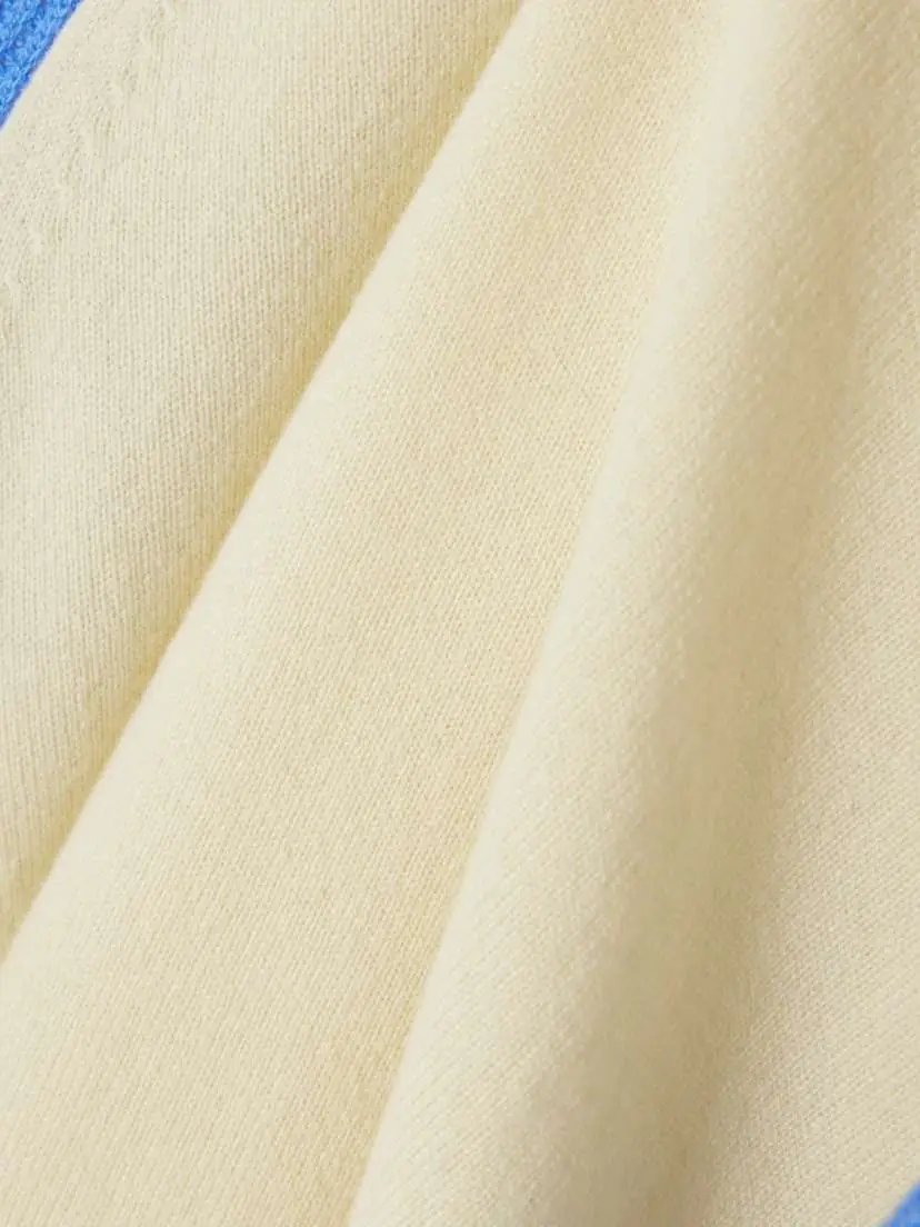Guest In Residence Baseball Tee Two-tone Cashmere Sweater | Thumbnail 5