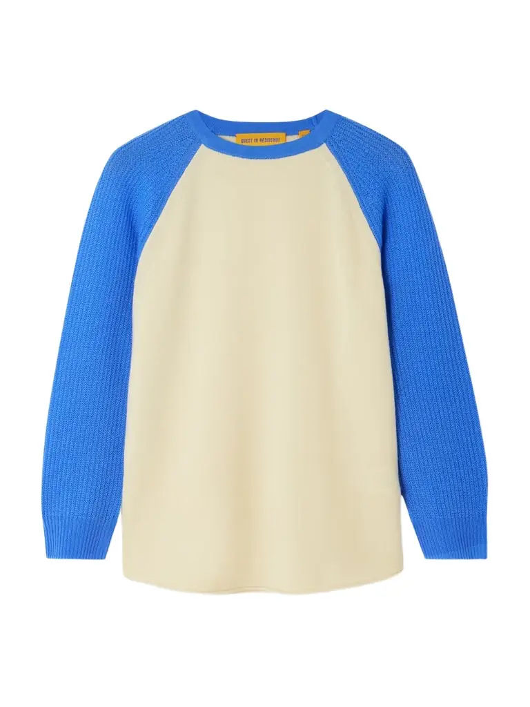 Baseball Tee Two-tone Cashmere Sweater Baseball Tee Two-tone Cashmere Sweater
