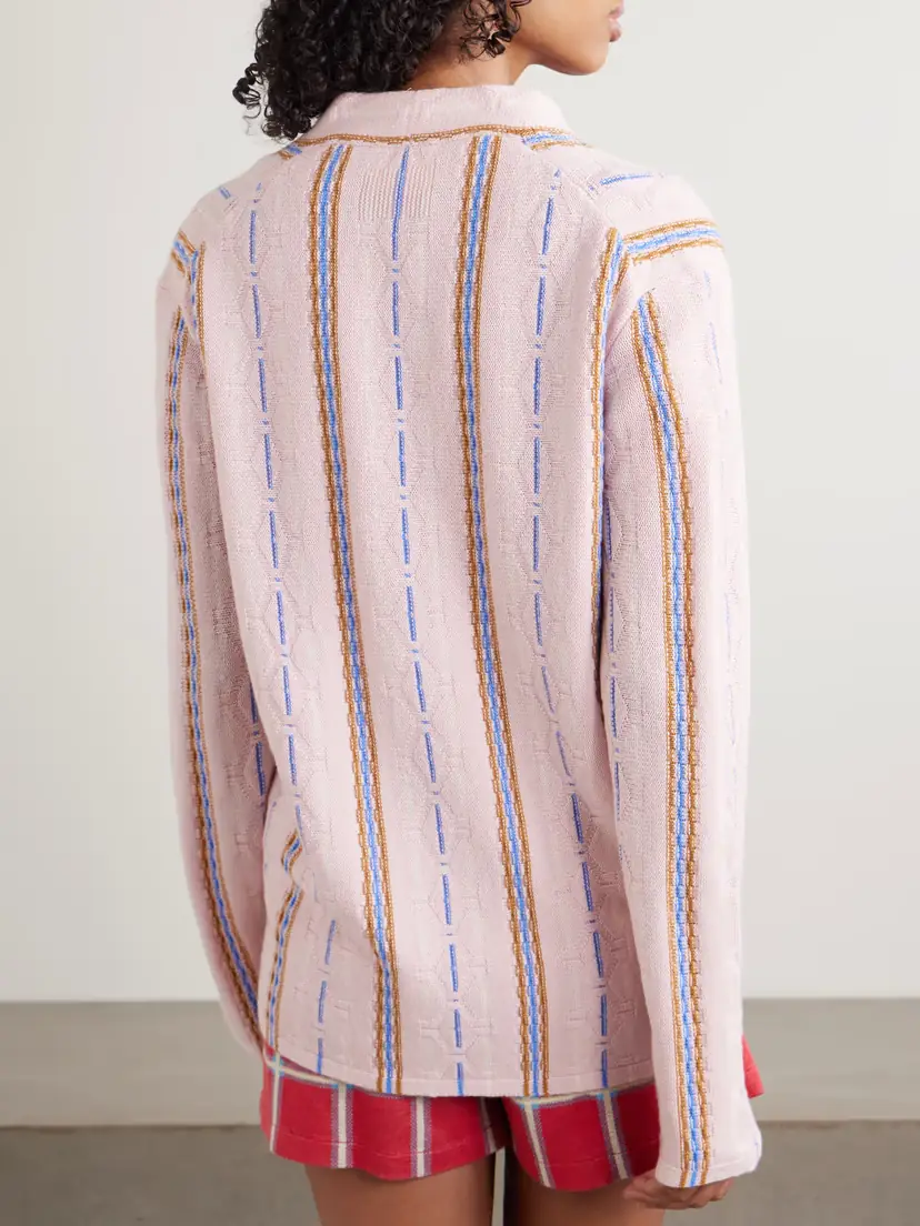 Guest In Residence Baja Striped Cashmere Cardigan | Thumbnail 4