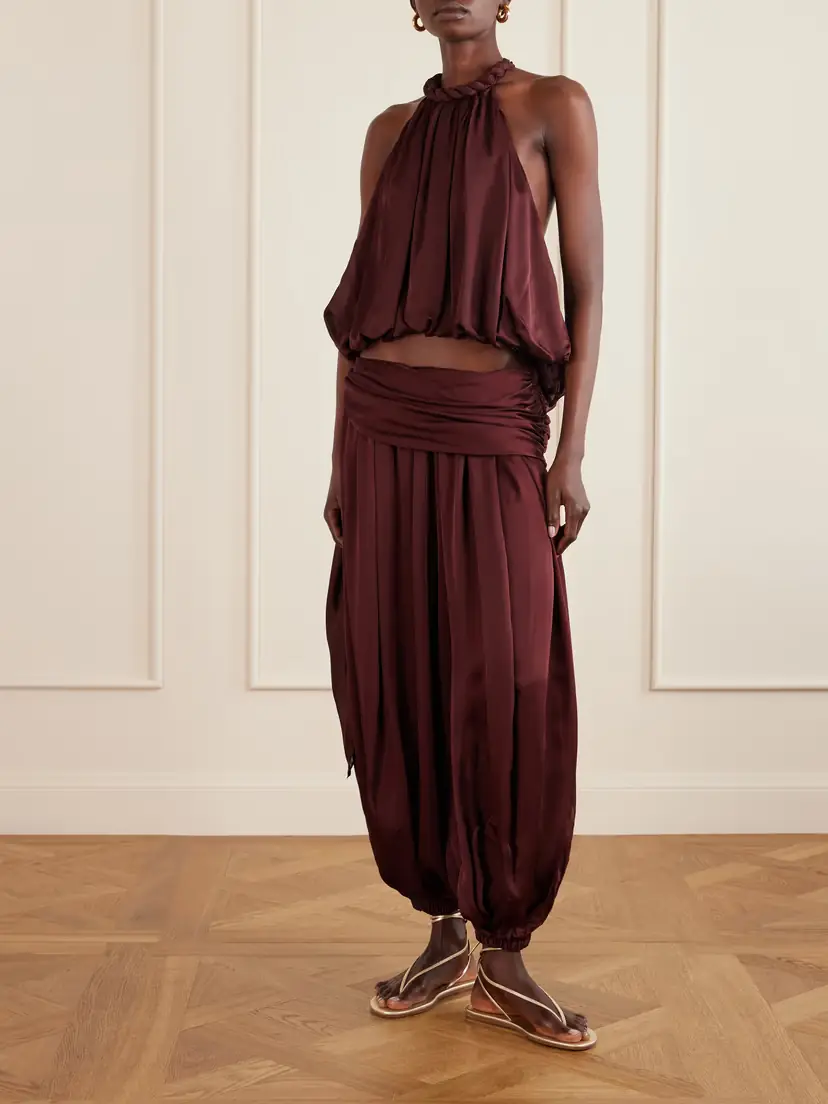 Zimmermann Luna Draped Silk Balloon Pants | Thumbnail 2 Zimmermann Luna Draped Silk Balloon Pants | Thumbnail 2