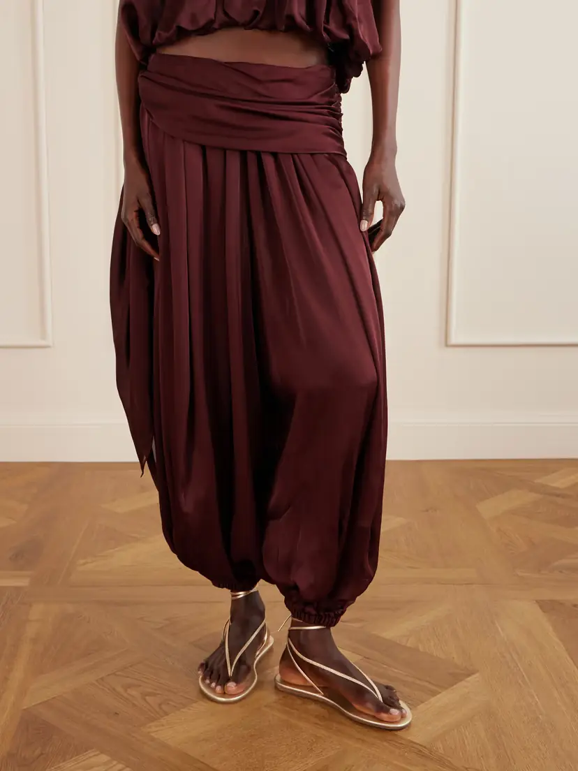 Zimmermann Luna Draped Silk Balloon Pants | Thumbnail 3 Zimmermann Luna Draped Silk Balloon Pants | Thumbnail 3