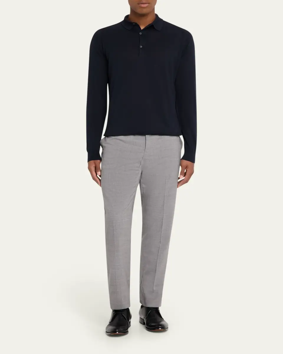 John Smedley Men's Bradwell Standard-Fit Polo Shirt | Thumbnail 6