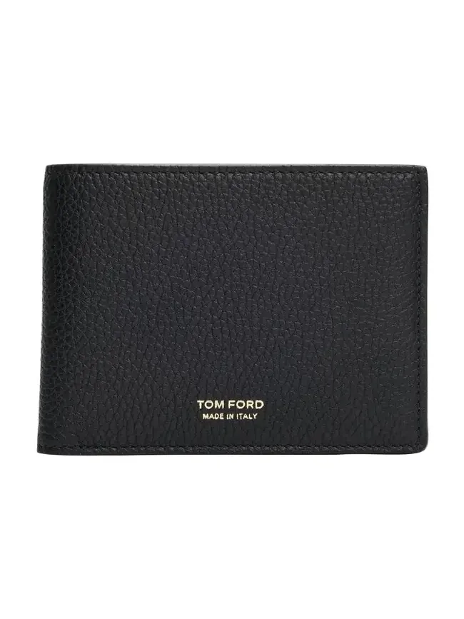 Men's Grained Leather T-Line Bifold Wallet Men's Grained Leather T-Line Bifold Wallet