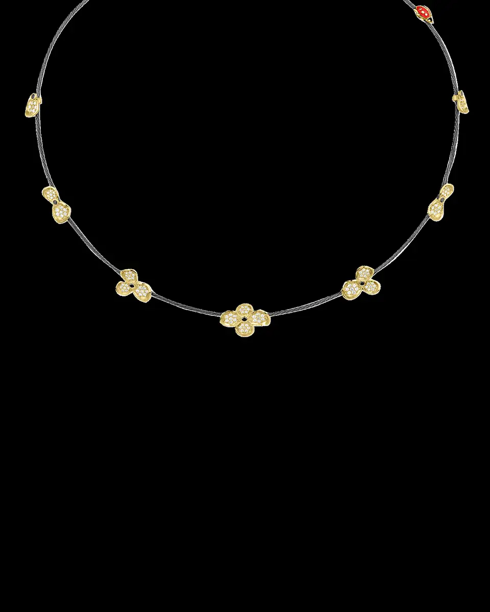 Paul Morelli 18K Yellow Gold Diamond Forget Me Not Necklace | Thumbnail 2 Paul Morelli 18K Yellow Gold Diamond Forget Me Not Necklace | Thumbnail 2