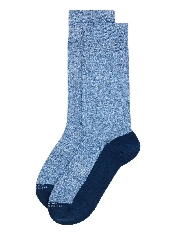 Men's Linen Blend Crew Socks