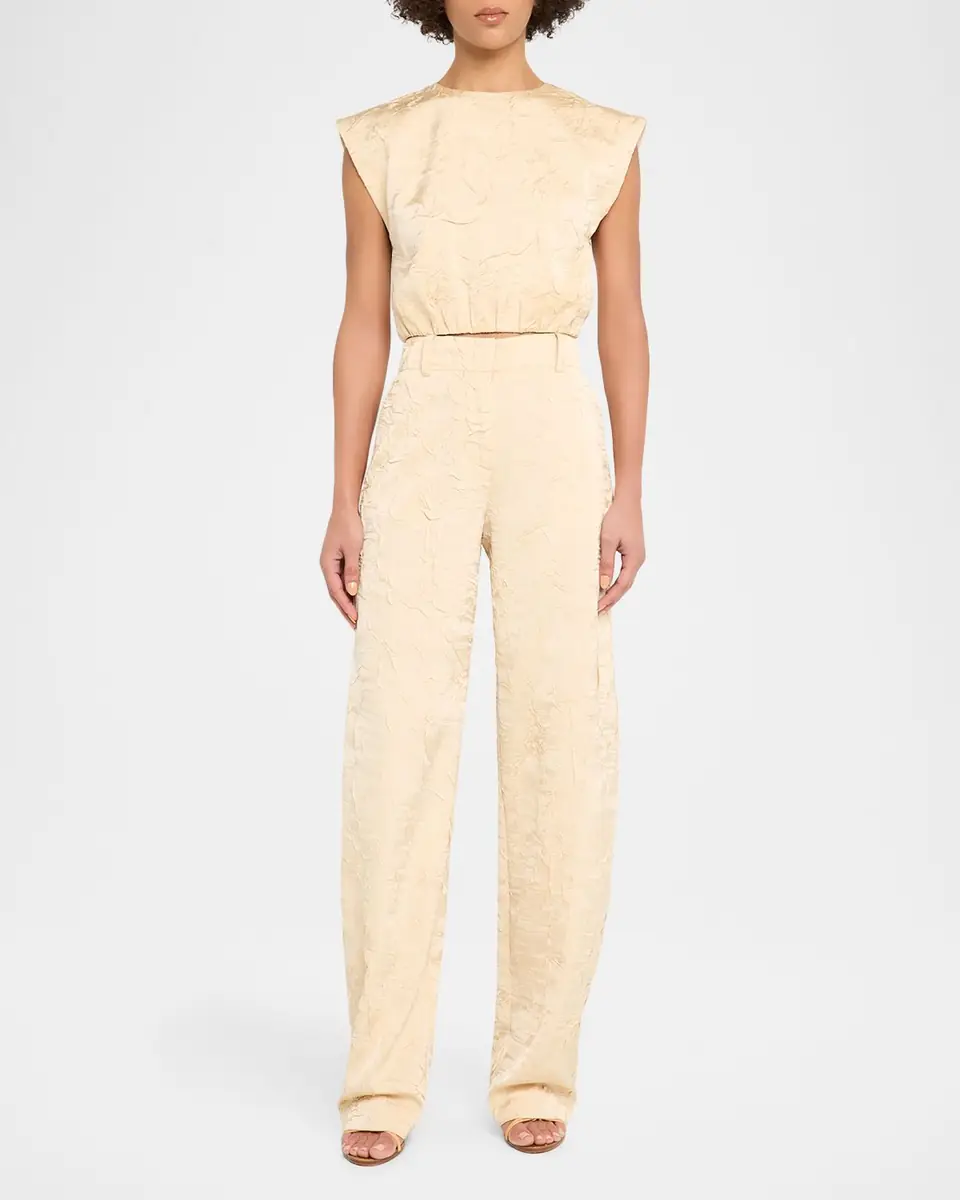 Ulla Johnson Gisella Satin Crop Top | Thumbnail 6