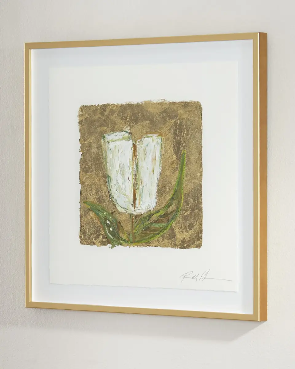 RFA Fine Art "Gold and Tulips" Giclee on Paper Wall Art | Thumbnail 2