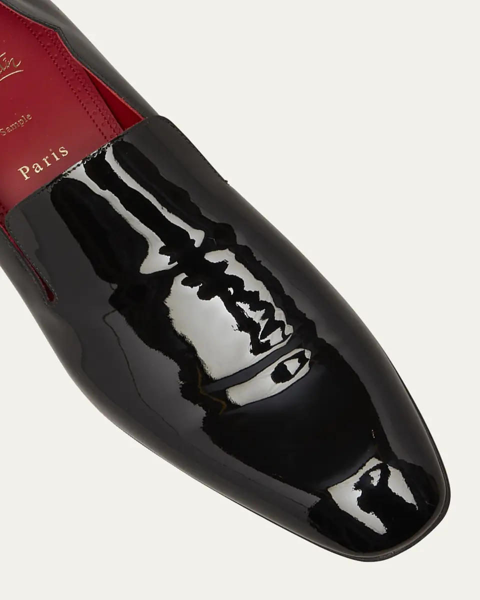 Christian Louboutin Men's Dandy Chick Flat Patent Leather Loafers | Thumbnail 6 Christian Louboutin Men's Dandy Chick Flat Patent Leather Loafers | Thumbnail 6