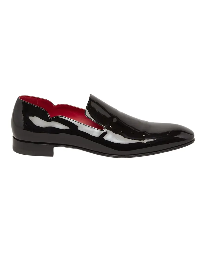 Christian Louboutin Men's Dandy Chick Flat Patent Leather Loafers | Image 1 Christian Louboutin Men's Dandy Chick Flat Patent Leather Loafers | Image 1